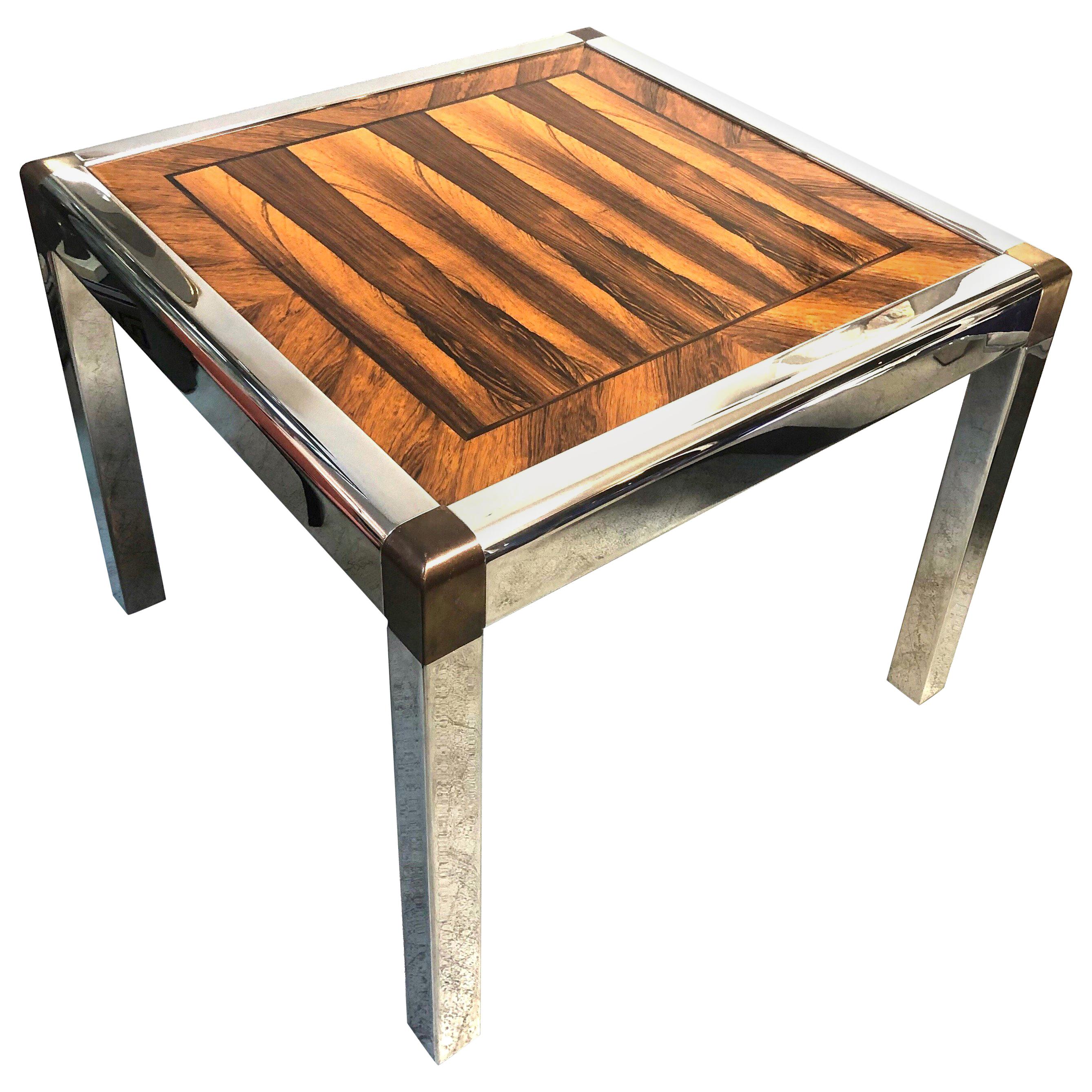 California Craftsman Exotic Wood Game Table For Sale at 1stdibs
