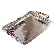 Rectangular Tray with Horn Handles