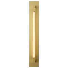 LED Pris Bar Sconce in Satin Brass by Pelle