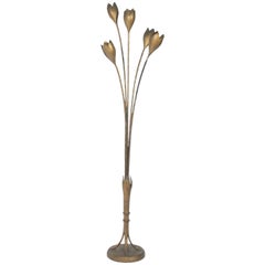 1940s French Floriform Floor Lamp