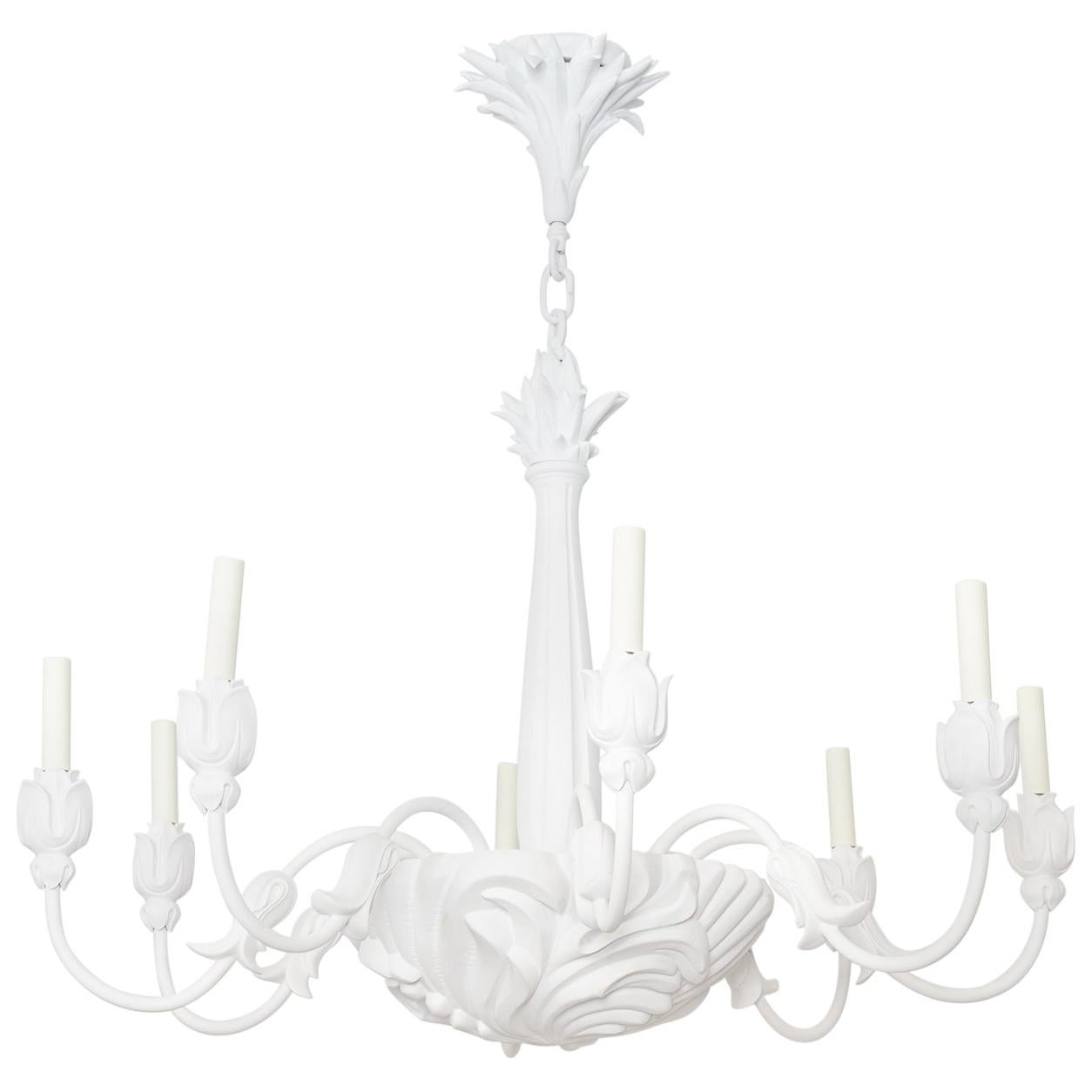 Single Tier Eight Light Tenerife Chandelier by David Duncan