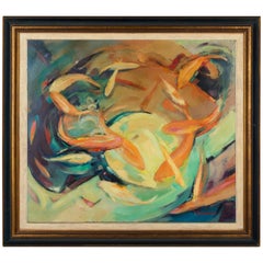 Mid-Century Modern Painting by Pat Greenwald