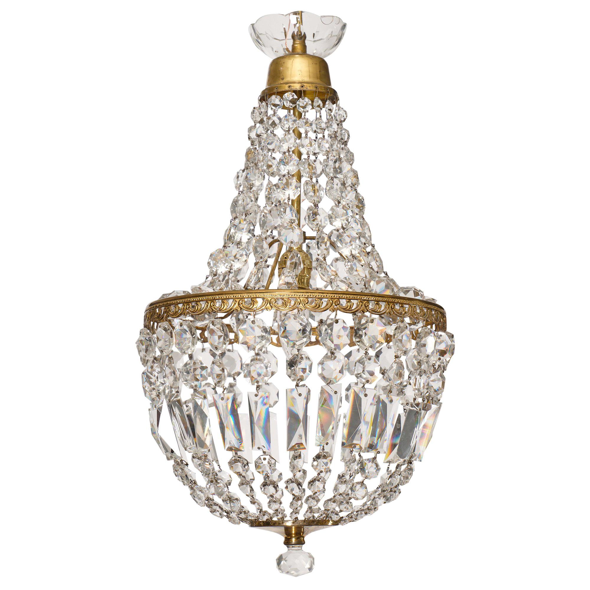 Empire Style French Crystal Chandelier