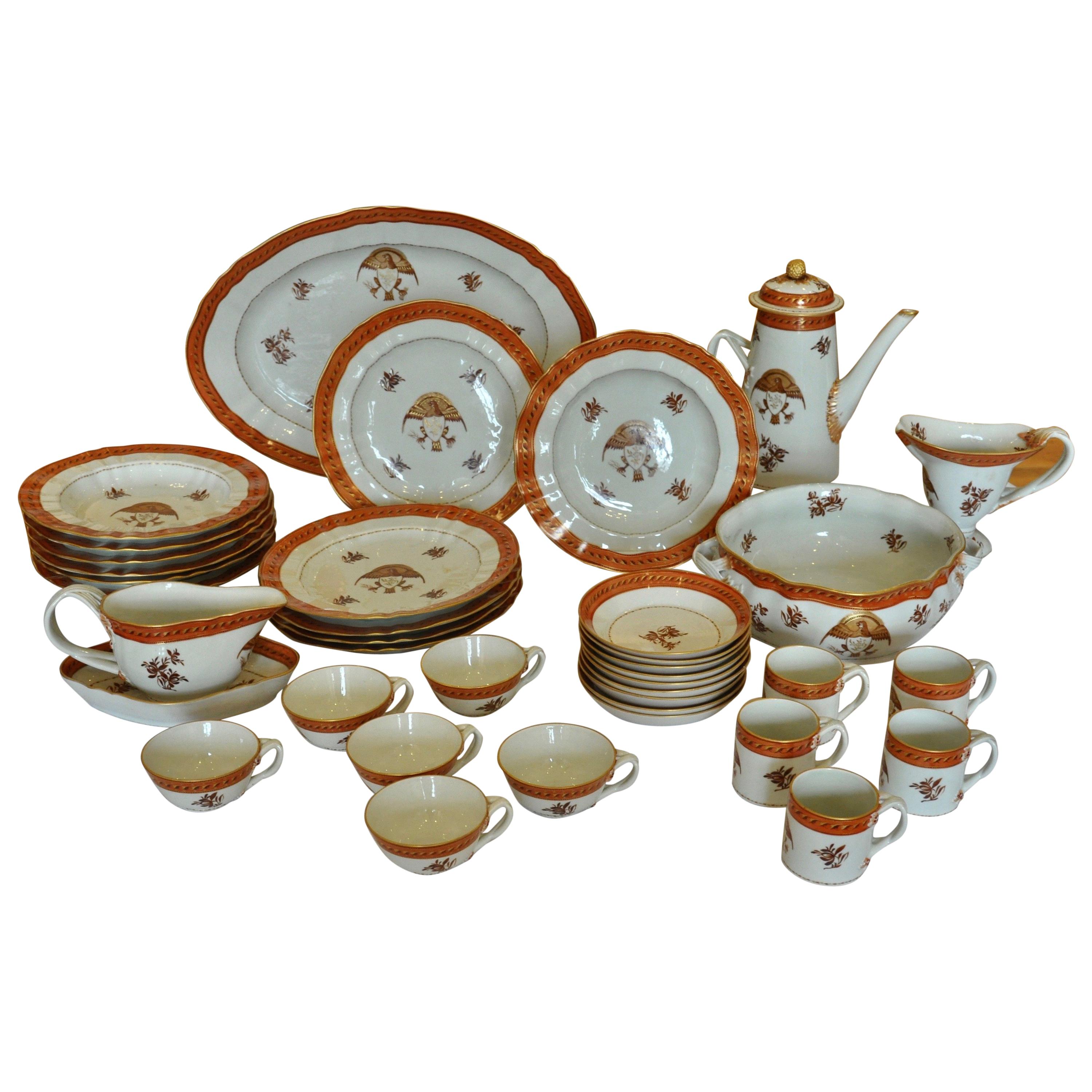 Armorial Service of Samson Chinese Export Porcelain for the American Market