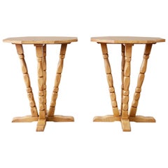 Pair of California Rancho Monterey Drink Tables