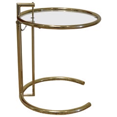 Brass E1027-Style Side Table