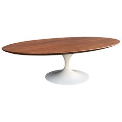 Eero Saarinen for Knoll Walnut Tulip Cocktail Coffee Table
