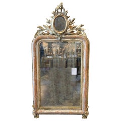 19th Century French Silver Leaf Louis Phillipe Mirror