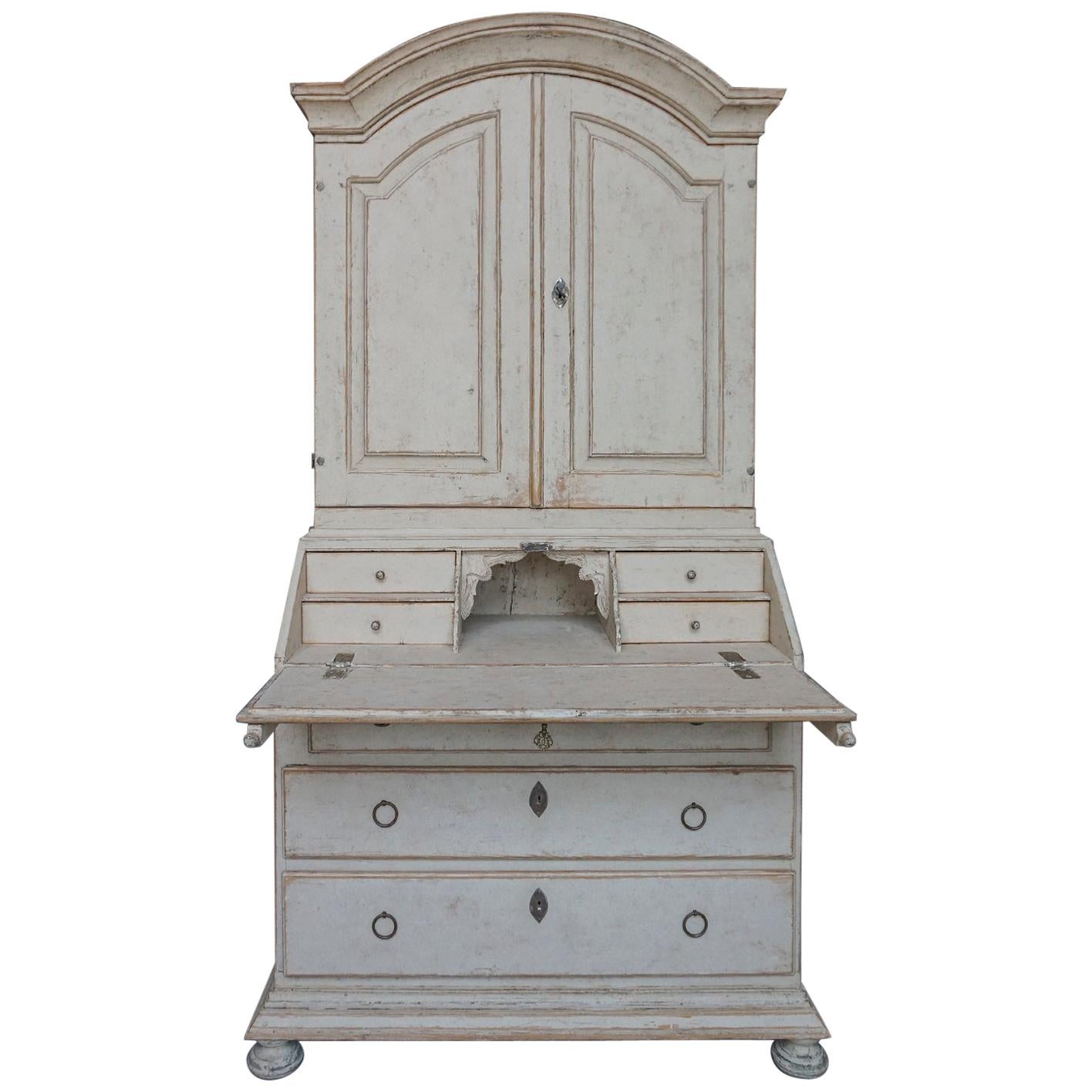 Period Gustavian Secretary with Library