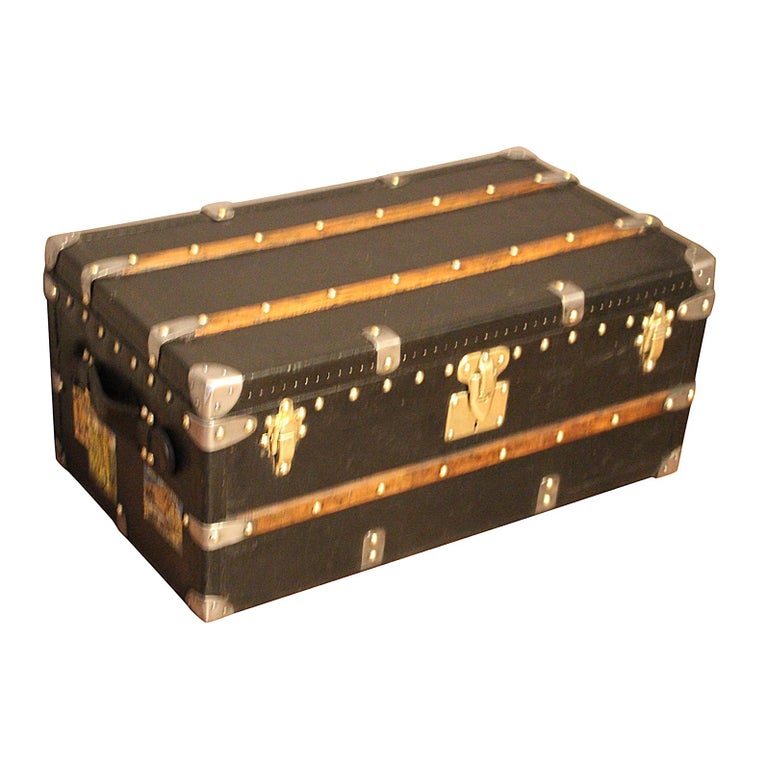 1910s Black Louis Vuitton Trunk For Sale at 1stdibs