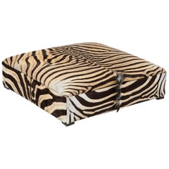 Zebra Ottoman, Large Square