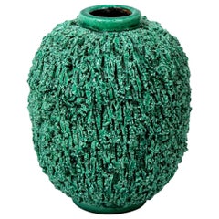 Vaso in ceramica di Gunnar Nylund, Scandinavo, Greene & Greene, "Charmotte", C.C. 1950