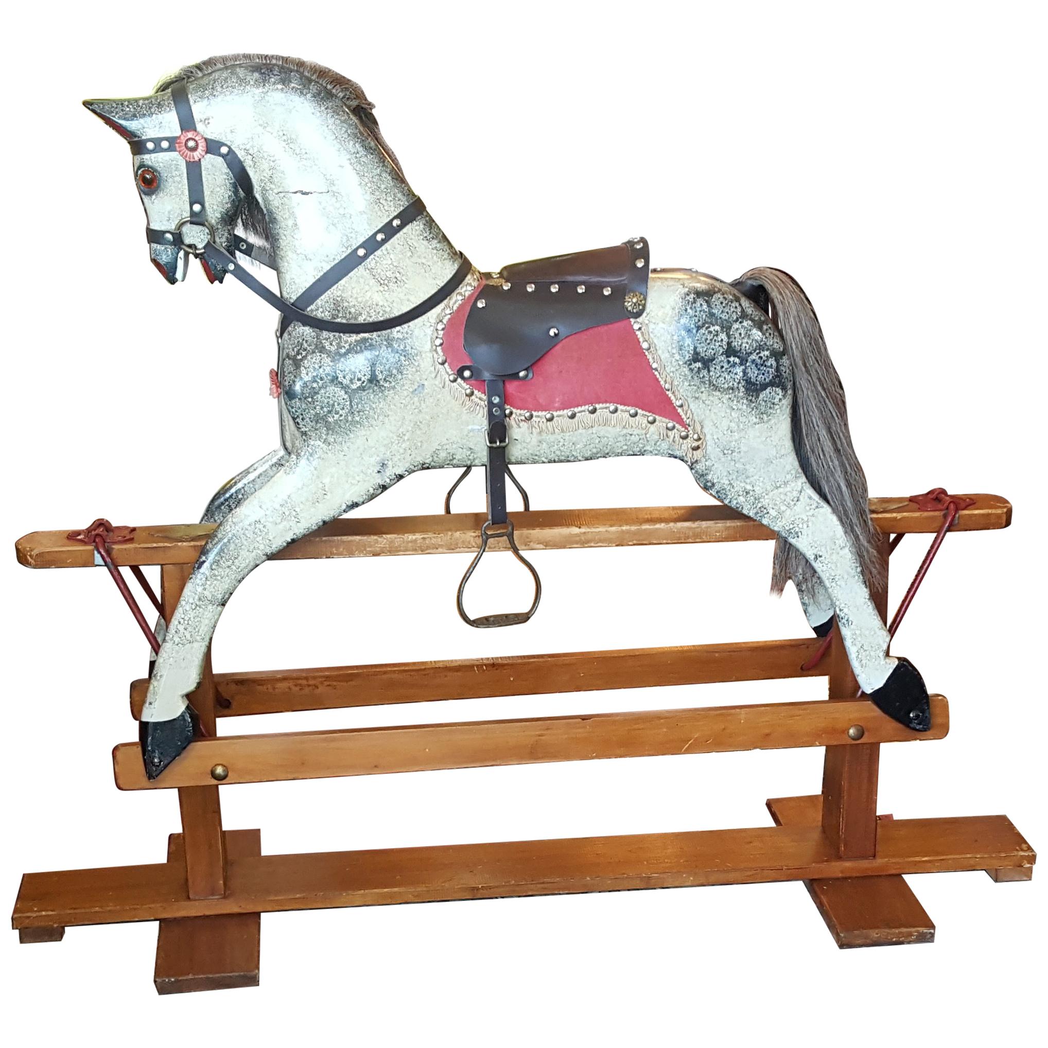 Late 19th-Early 20th Century Collinson Rocking Horse