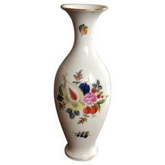 Vintage Herend Exquisite Stamped Tall Vase Handmade and Hand Painted, Hungary, 1976