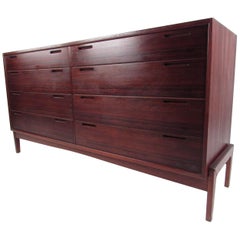 Midcentury Danish Rosewood Eight-Drawer Dresser