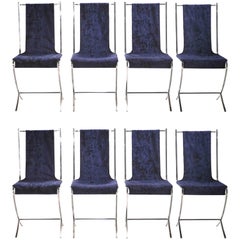 Set of Eight Chairs by Pierre Cardin for Maison Jansen, 1970s