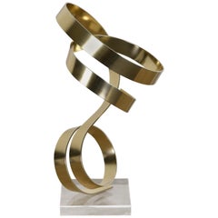 Aluminum and Lucite Ribbon Sculpture by Dan Murphy, 1982