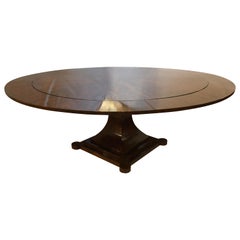 Mid-Century Modern Rosewood Circular Dining or Center Table by Holly Hunt