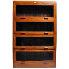 Vintage British Colonial Barrister's Bookcase