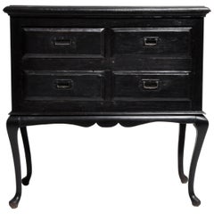 Vintage British Colonial Dresser with Four Drawers