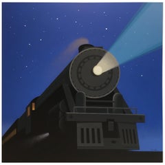 Night Train, Original Painting by Lynn Curlee