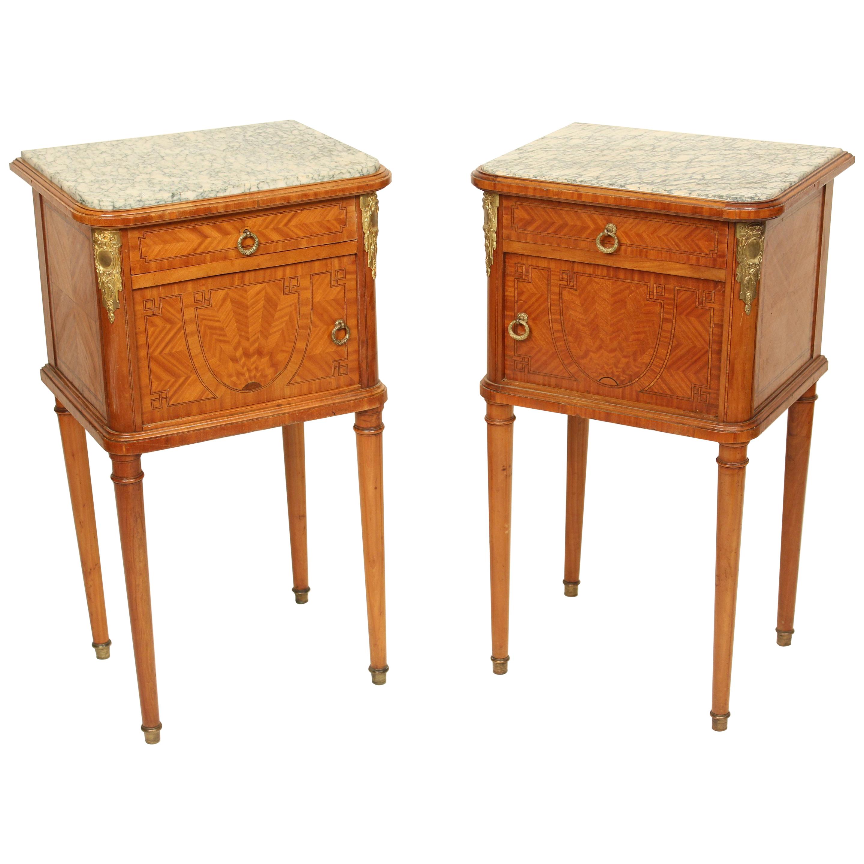 Pair of Louis XVI Style Occasional Tables