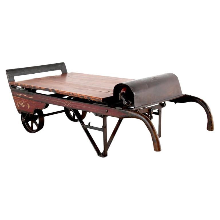 Original Grain Scale/Hand Cart Coffee Table