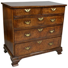George II Walnut Bachelors Chest of Drawers
