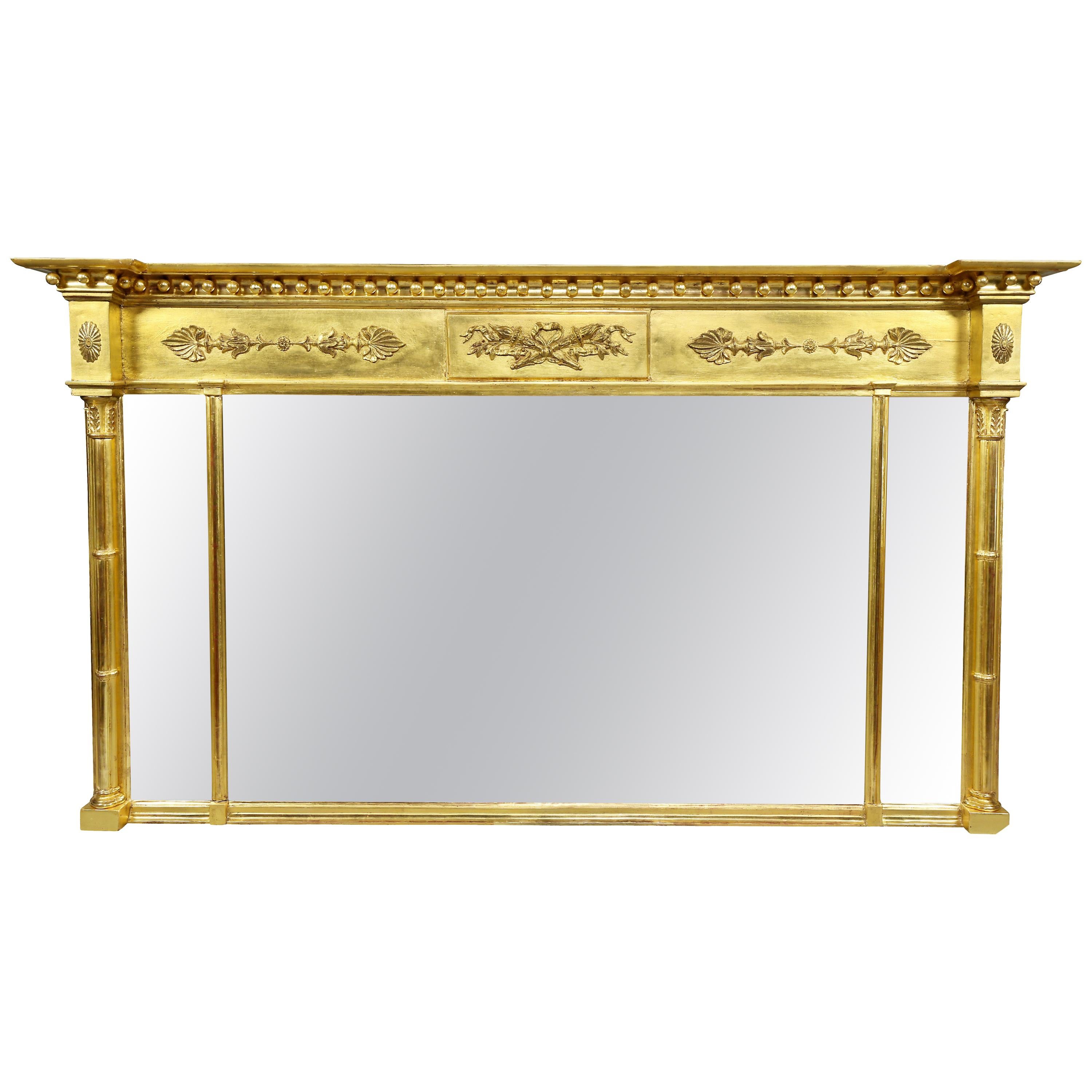 Regency Giltwood Overmantle Mirror