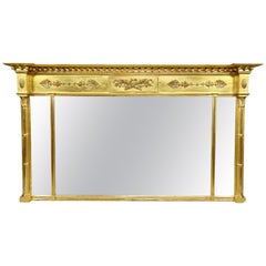 Antique Regency Giltwood Overmantle Mirror