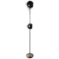 Reggiani Chromed Eyeball Floor Lamp, 1960s, Italy