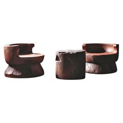 Table et chaises japonaises Mingei ''Usu''