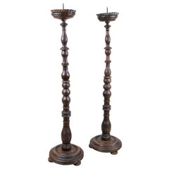 Antique Pair of Baroque Candlesticks, Austria, circa 1770