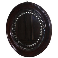 19ème siècle Grand acajou Miroir de Sorciers et Sorcières Optique de Curiosité