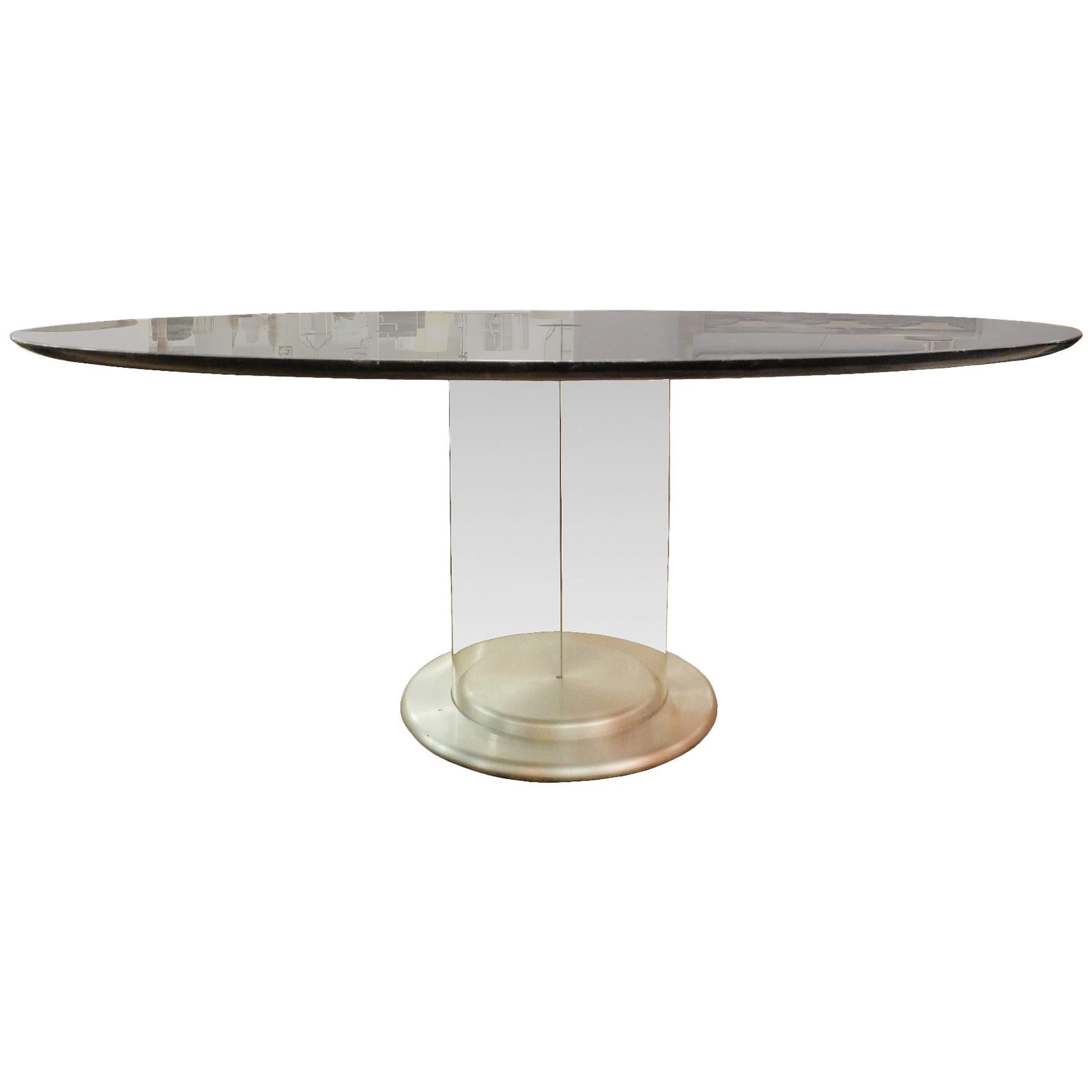 Table de salle à manger Elisse par Claudio Salocchi pour Sormani, années 1960