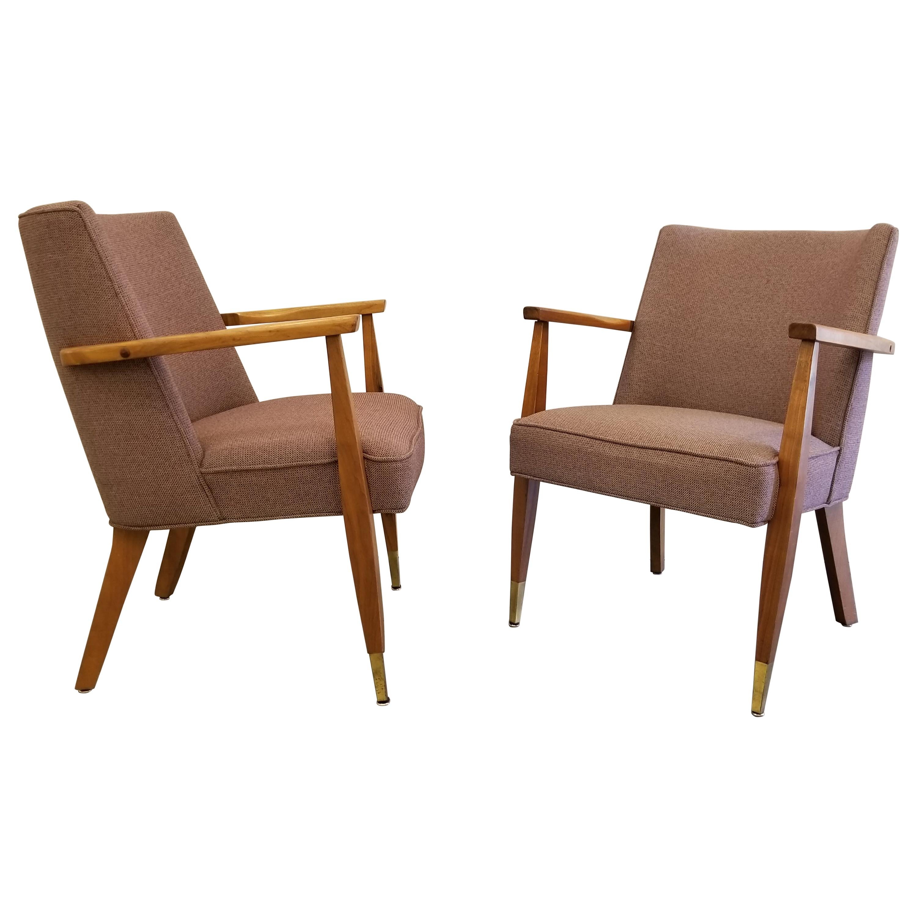 Pair Mid-Century Modern Side Chairs For Sale