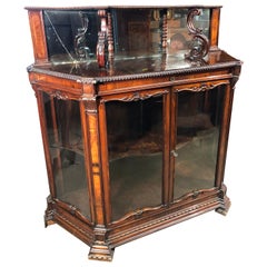 19th Century Victorian England Rosewood Cabinet, 1860s