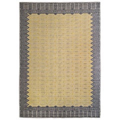 Graphic, Duo-Tone Allover Carpet in Hand-Tufted Sardinian Wool