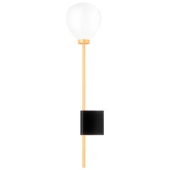 Lanta, Contemporary Sconce, Brass and Marble 'Black'