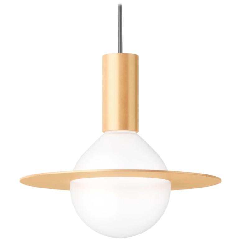 Orbis 25, Contemporary Pendant Lamp, Brass