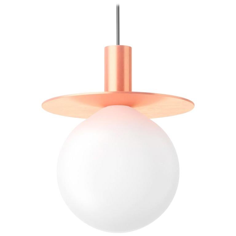 Disc 25, Contemporary Pendant Lamp, Copper