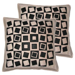 One of a Kind Pair of Pillows, Throw Pillows, Philosophy Pillows "Vasarely"