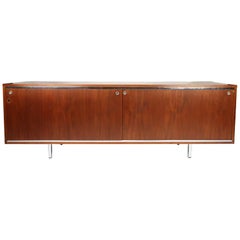Vintage George Nelson for Herman Miller Walnut Executive Office Group Credenza #5