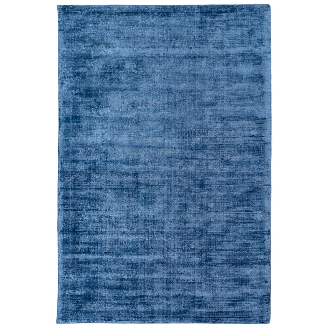 Silk Rug, Whisper Smooth Collection, Whisper Moon Light Blue