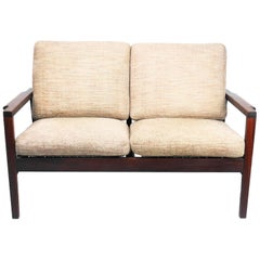 Used Teak Loveseat by RS Associates of Montreal