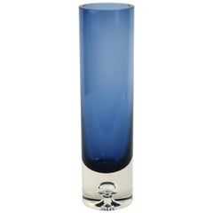 Vintage Blue Tapio Wirkkala Vase for Iittala