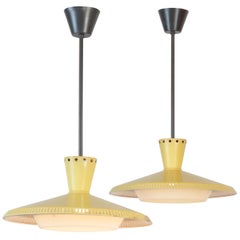 2 Louis Kalff ‘NB93’ Ceiling Lamps, 1960s