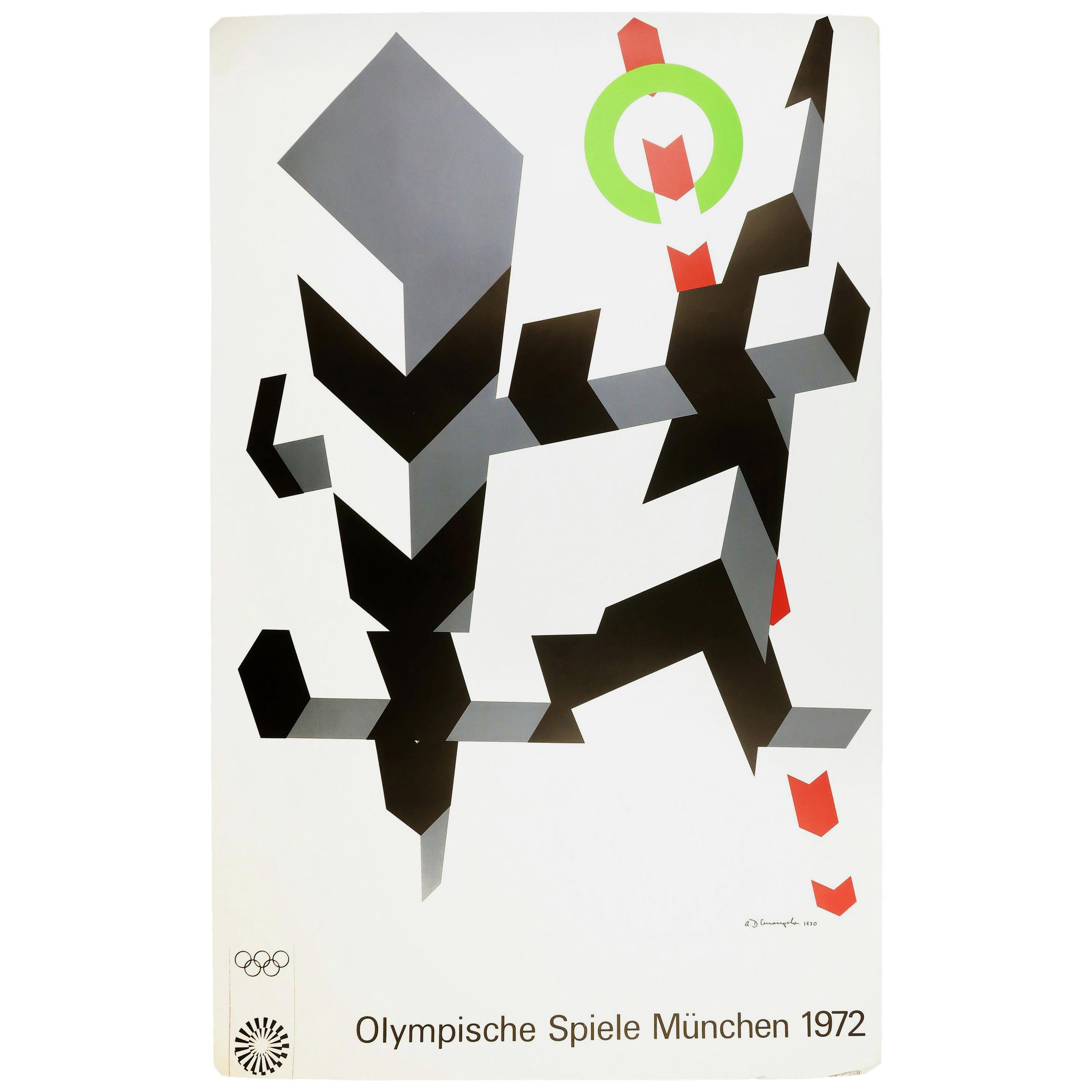 Allan D’Arcangelo Olympics Munich 1972 Poster