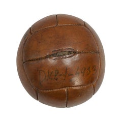 Vintage Leather Medicine Ball