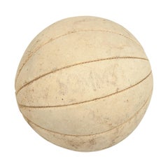 Vintage Leather Medicine Ball